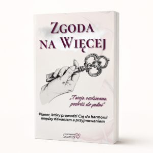 Planer „Zgoda na więcej” do pracy z pieniędzmi, wartością i obfitością na białym tle