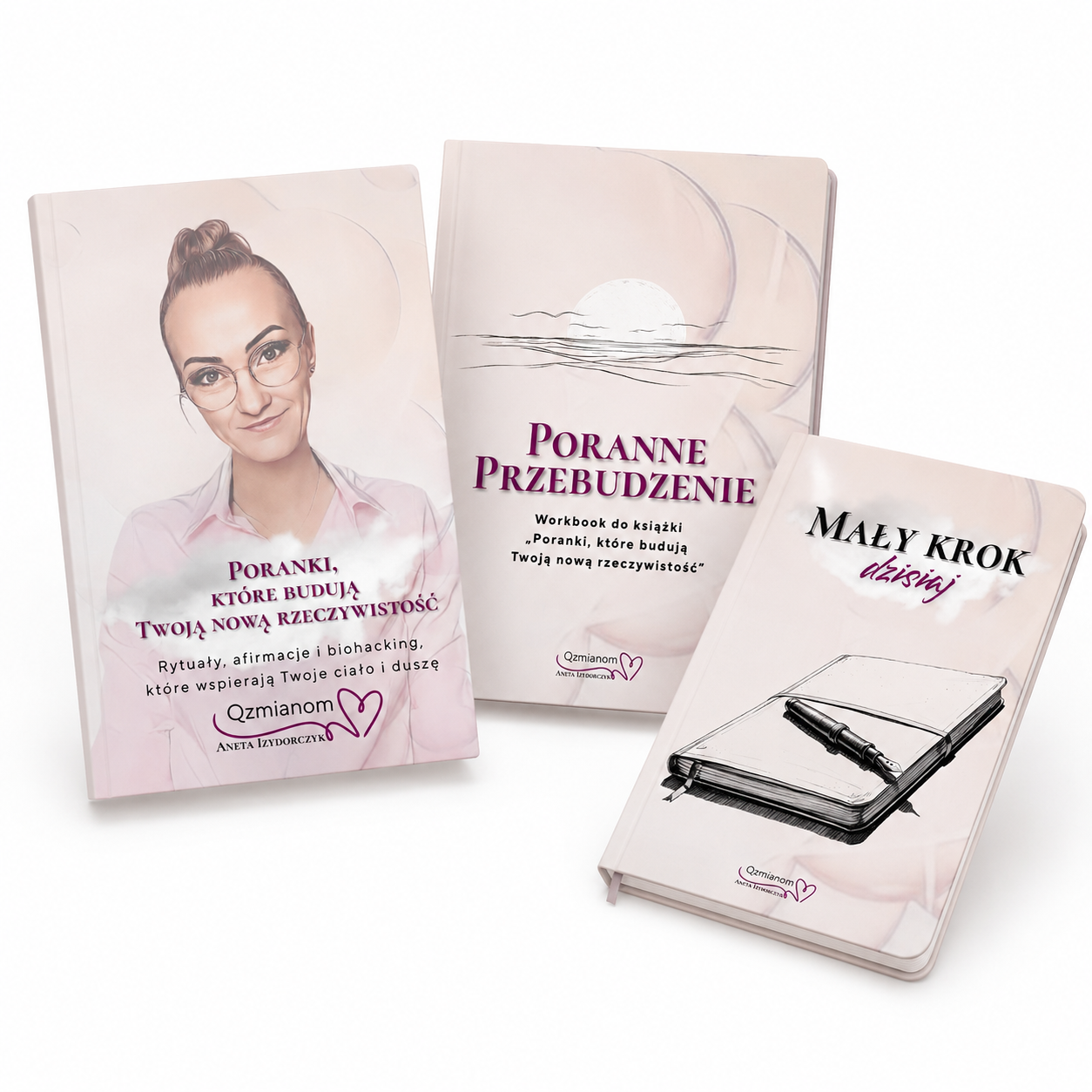 Q-BOX Poranny Start — pakiet książka, workbook i zeszyt dla kobiet 40+